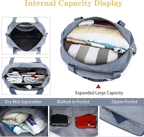 Sac femme élégant et pliable – Grande capacité et résistant à l’eau-حقيبة نسائية أنيقة قابلة للطي – سعة كبيرة ومقاومة للماء