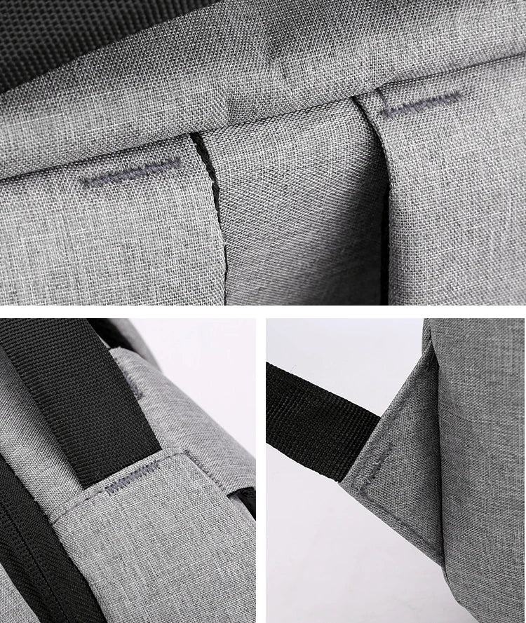 Sac à Dos Avec Port USB -3Pcs حقيبة ظهر مكونة من 3 قطع عملية