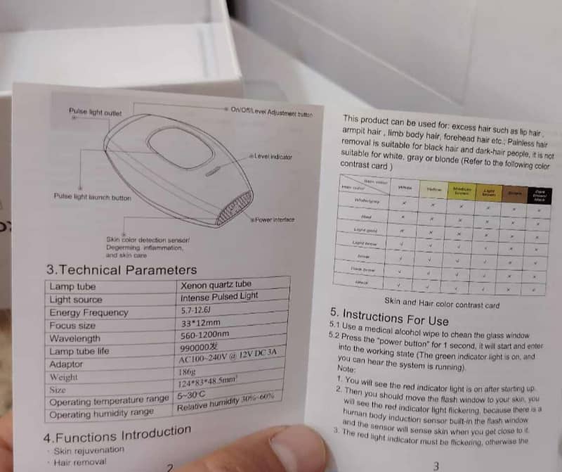 IPL Hair Removal IPL جهاز نزع الشعر