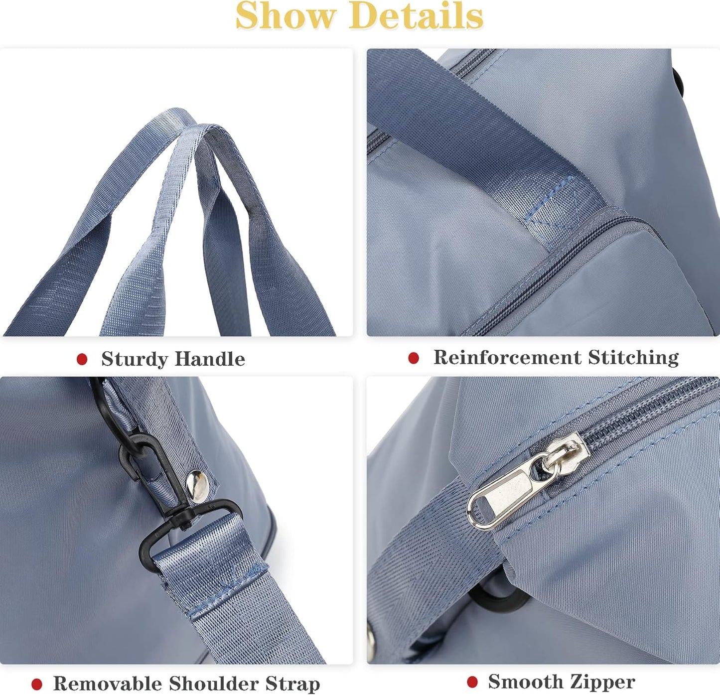 Sac femme élégant et pliable – Grande capacité et résistant à l’eau-حقيبة نسائية أنيقة قابلة للطي – سعة كبيرة ومقاومة للماء