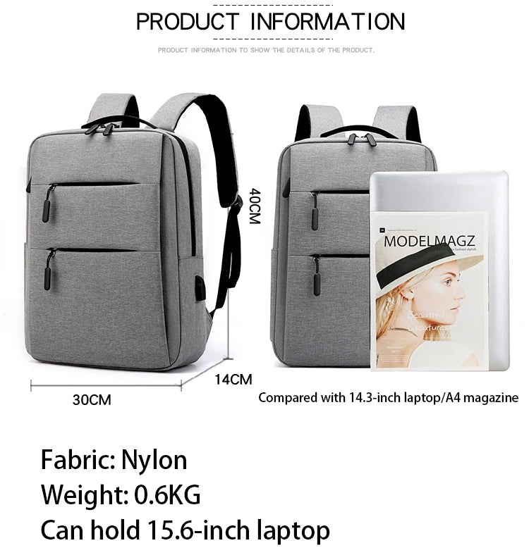 Sac à Dos Avec Port USB -3Pcs حقيبة ظهر مكونة من 3 قطع عملية