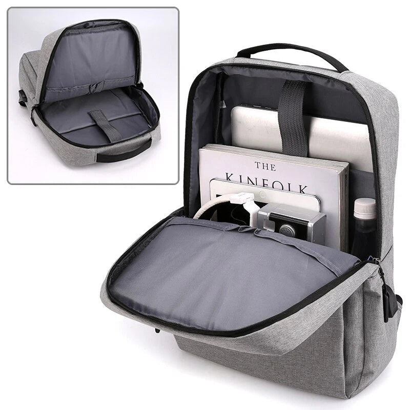 Sac à Dos Avec Port USB -3Pcs حقيبة ظهر مكونة من 3 قطع عملية