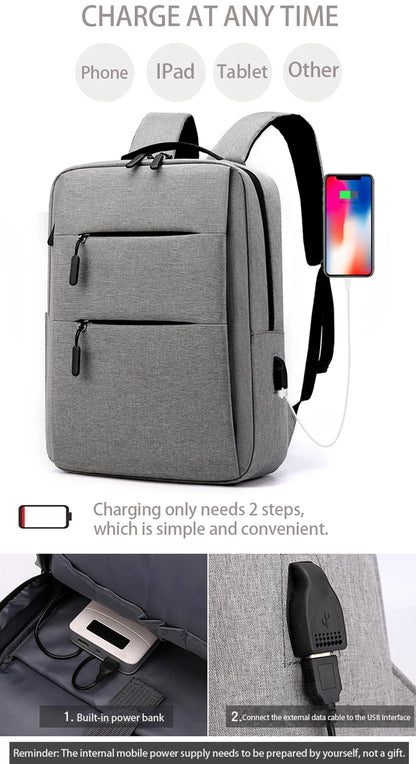 Sac à Dos Avec Port USB -3Pcs حقيبة ظهر مكونة من 3 قطع عملية